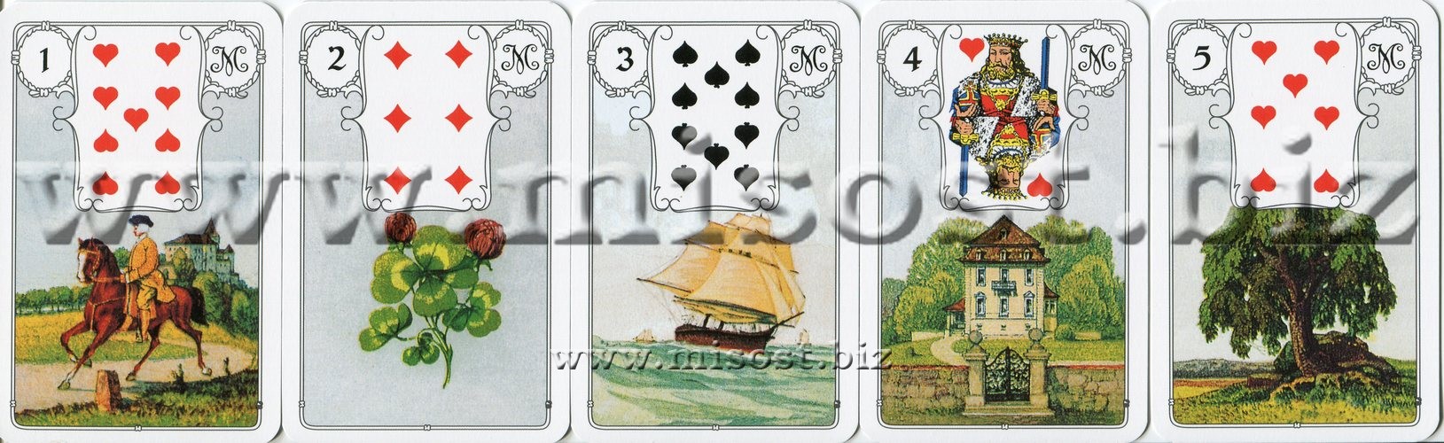 Оракул Ленорман Голубая Сова (Mlle Lenormand Blue Owl)