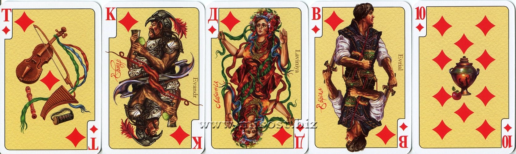 Сувенирные игральные карты ЭНЕИДА (Souvenir playing cards ENEIDA)