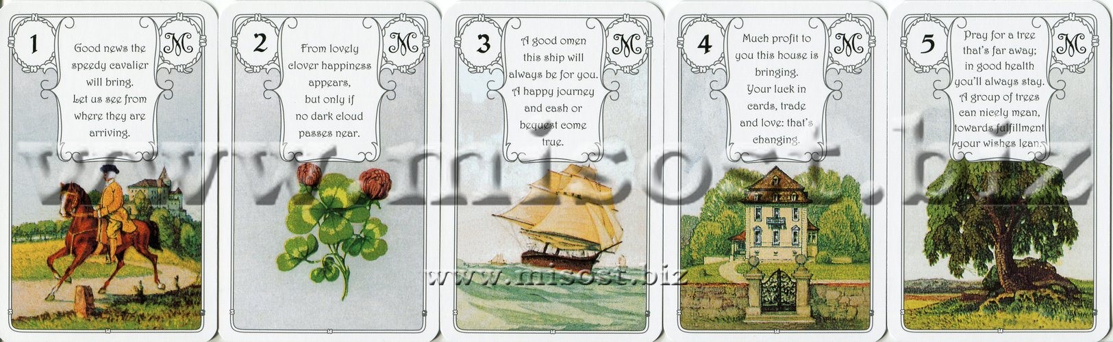 Оракул Ленорман Красная Сова (Mlle Lenormand Red Owl)